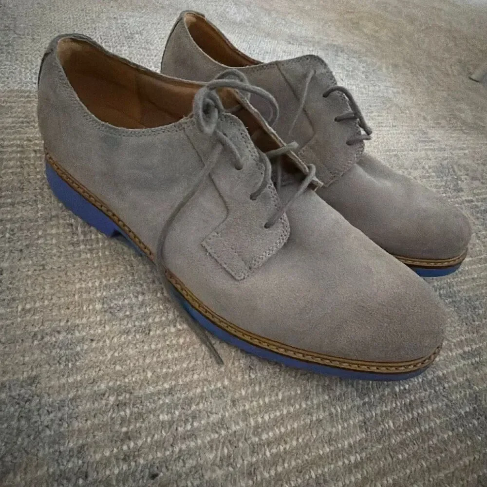 Cole Haan Men's Great Jones Plain Toe Oxfords Ironstone Suede size 9